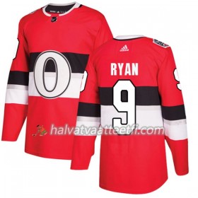 Miesten NHL Ottawa Senators Pelipaita Bobby Ryan 9 Adidas 2017-2018 Punainen 100 Classic Authentic